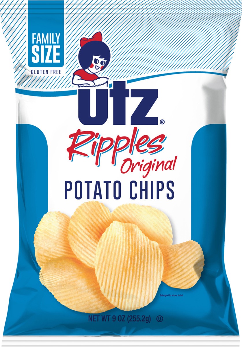 slide 1 of 7, Utz Potato Chip Ripple 9.5 Oz., 7.75 oz
