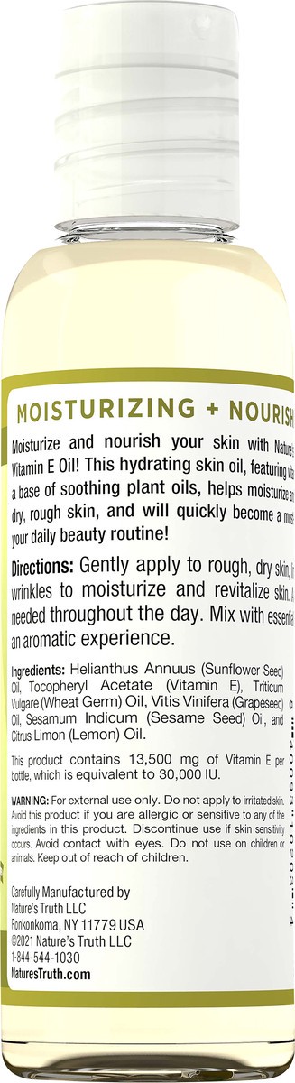 slide 3 of 4, Nature's Truth Moisturizing 30,000 IU Lemon Scented E-Oil 4 fl oz, 4 fl oz