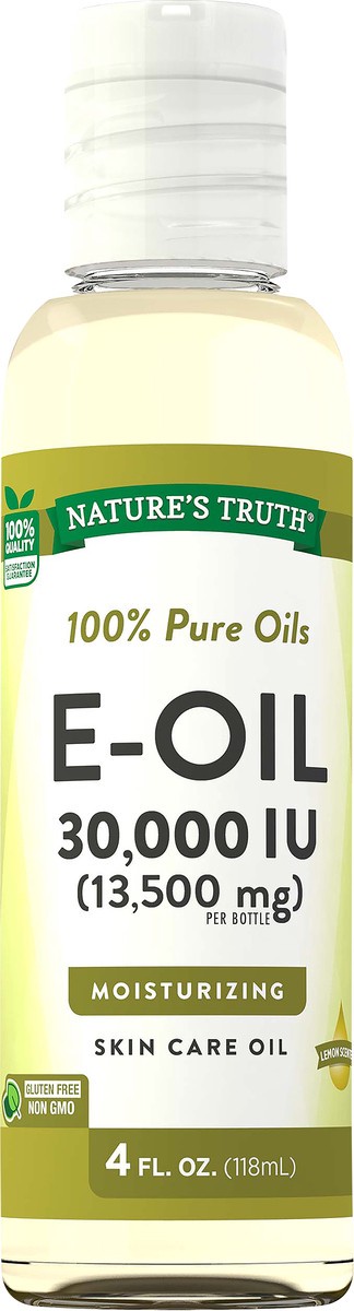 slide 2 of 4, Nature's Truth Moisturizing 30,000 IU Lemon Scented E-Oil 4 fl oz, 4 fl oz