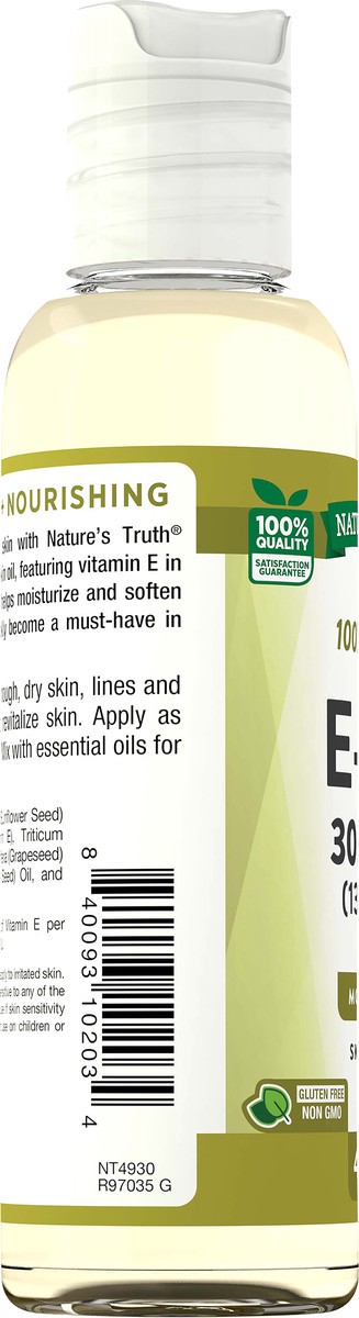 slide 4 of 4, Nature's Truth Moisturizing 30,000 IU Lemon Scented E-Oil 4 fl oz, 4 fl oz