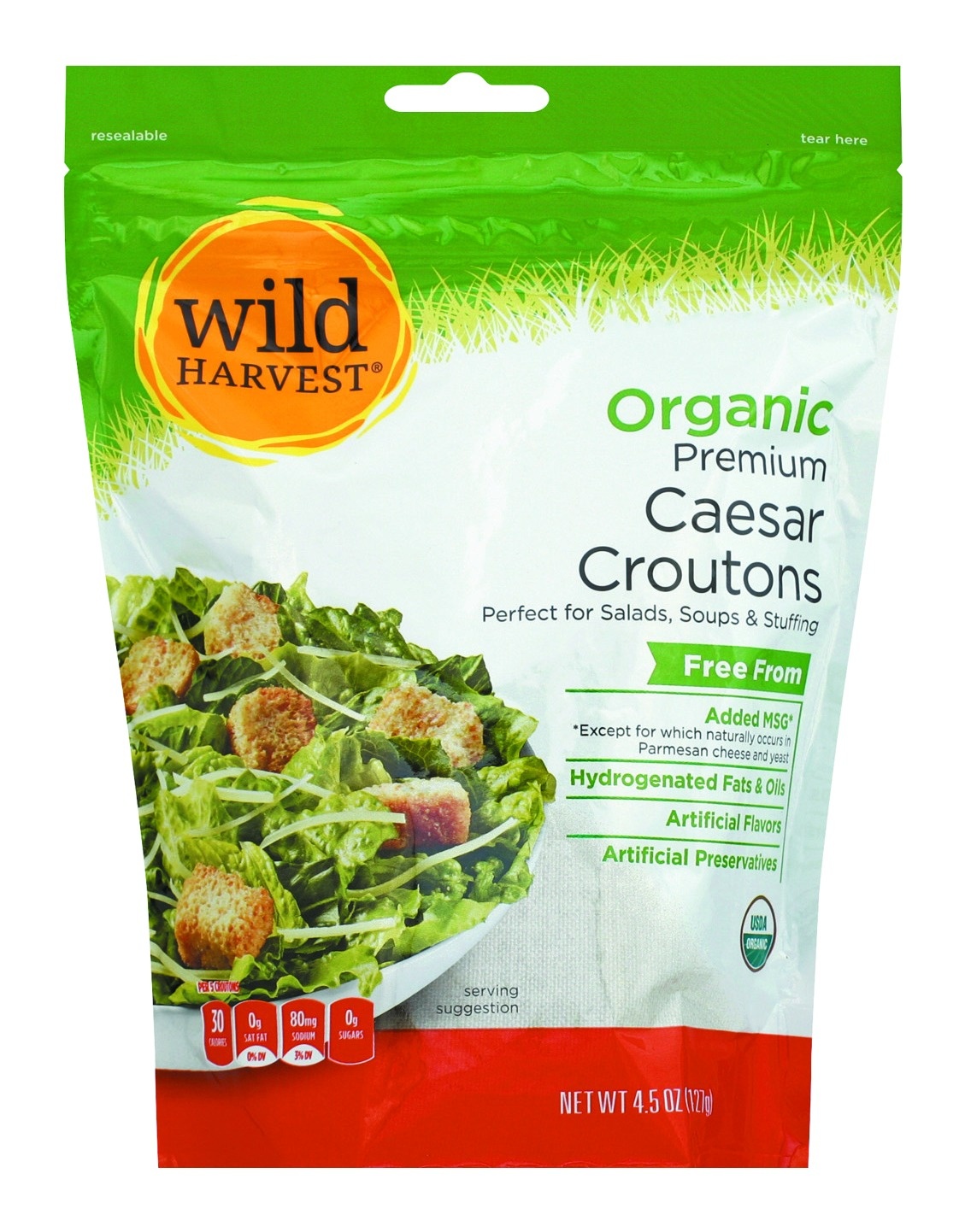 slide 1 of 1, Wild Harvest Organic Caesar Crouton, 4.5 oz