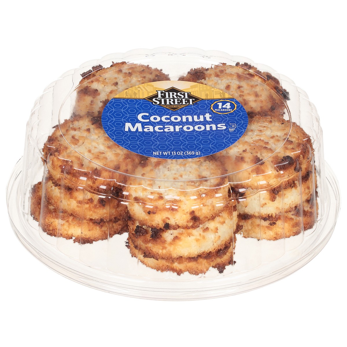 slide 3 of 4, First Street Coconut Macaroons, 13 oz