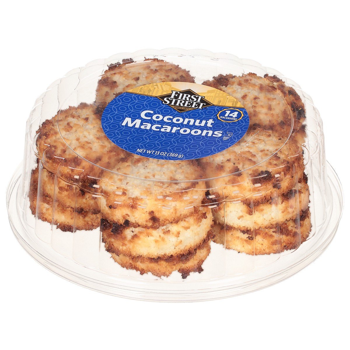 slide 4 of 4, First Street Coconut Macaroons, 13 oz