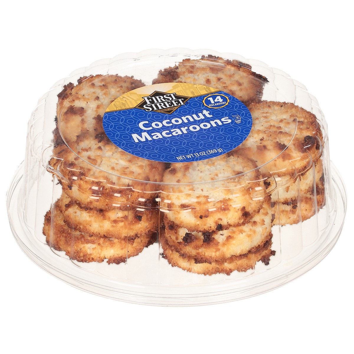 slide 2 of 4, First Street Coconut Macaroons, 13 oz