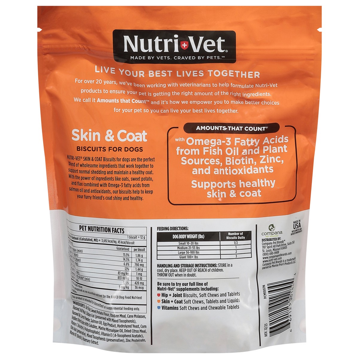 slide 11 of 14, Nutivet Biscuits Skin And Coat Formula, 16 oz