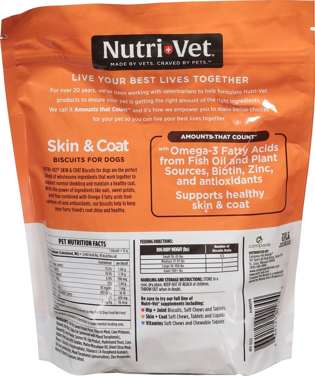 slide 5 of 14, Nutivet Biscuits Skin And Coat Formula, 16 oz