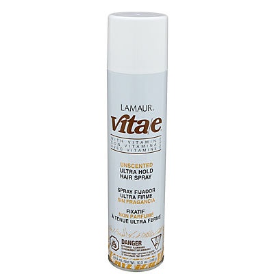 slide 1 of 1, Lamaur Vita E Unscented Ultra Hold Hair Spray, 12 oz