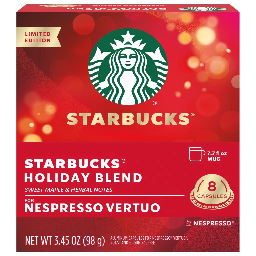 slide 2 of 4, Nespresso Holiday Blend Vertuo Box - 98g, 98 gram