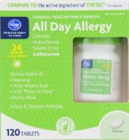 slide 1 of 1, Kroger All-Day Allergy Tablets, 120 ct