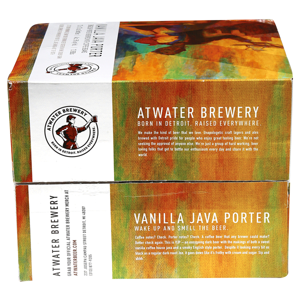 slide 3 of 21, Saltwater Brewery Atwater Vanilla Java Porter Craft Beer, 5% ABV, 12 pack, 12-oz beer cans, 288 oz