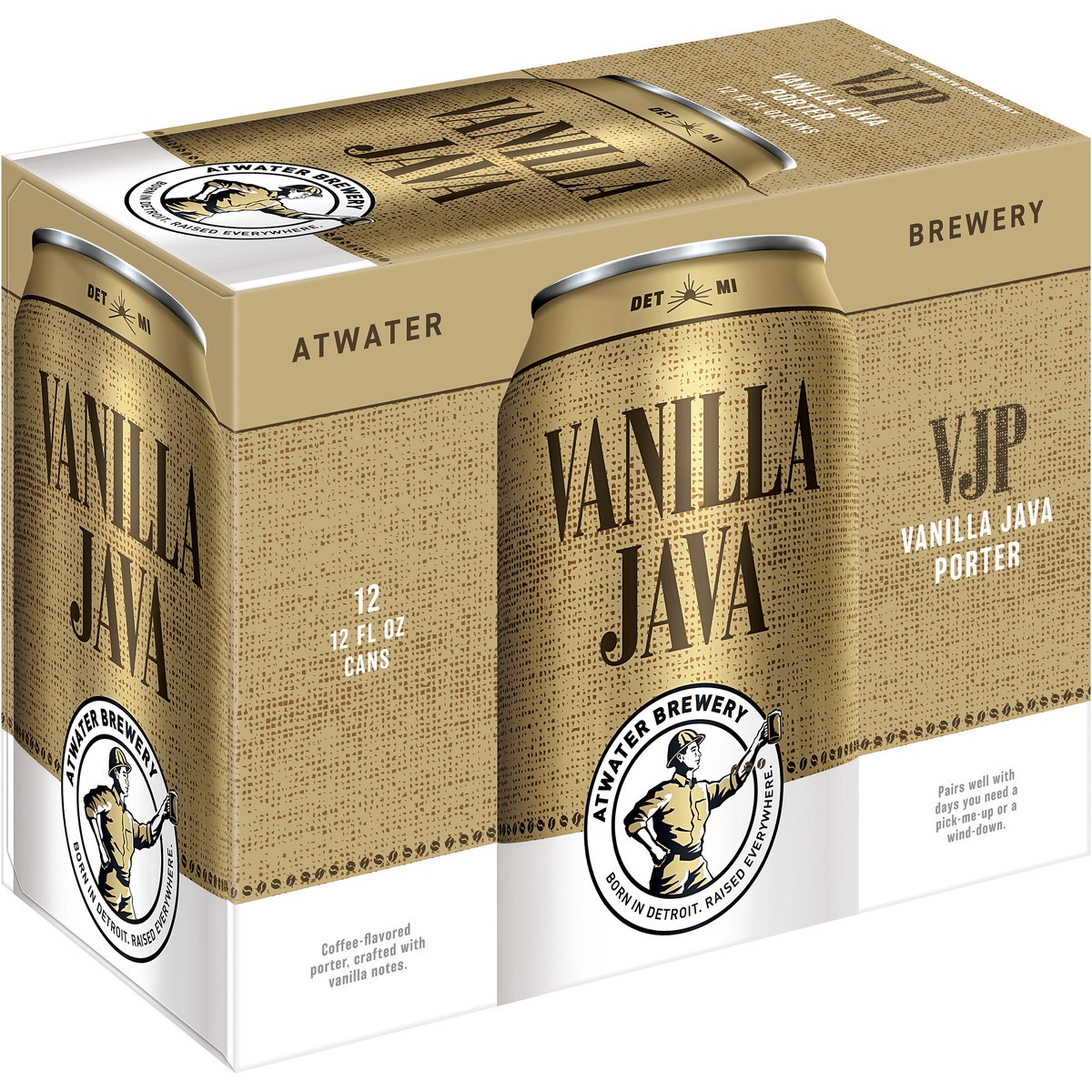 slide 1 of 21, Saltwater Brewery Atwater Vanilla Java Porter Craft Beer, 5% ABV, 12 pack, 12-oz beer cans, 288 oz