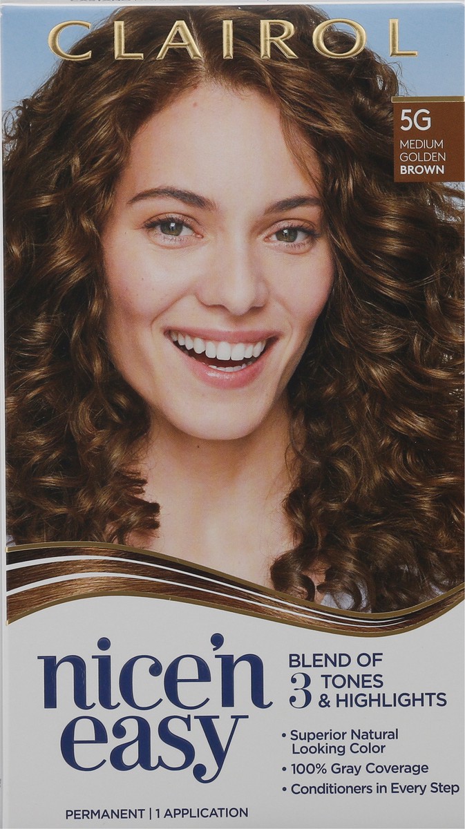 slide 7 of 12, Nice’n Easy Clairol Nice 'N Easy 5G Medium Golden Brown, 1 ct