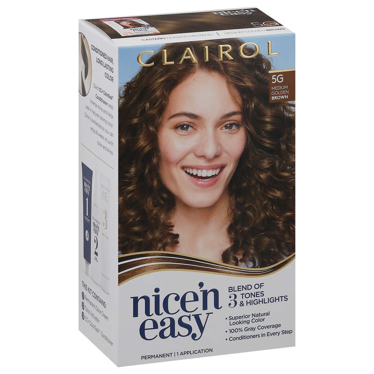 slide 8 of 12, Nice’n Easy Clairol Nice 'N Easy 5G Medium Golden Brown, 1 ct