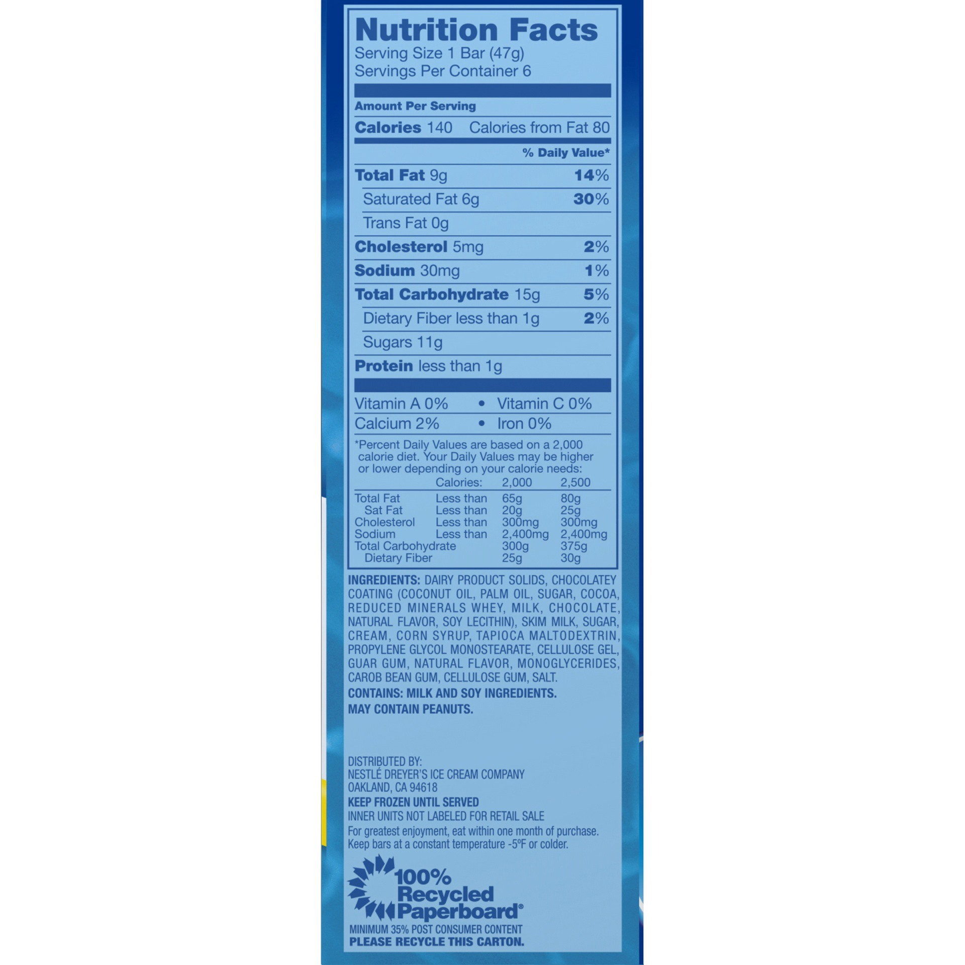 slide 4 of 6, Nestlé Eskimo Pie Milk Chocolate Ice Cream Bars, 6 ct