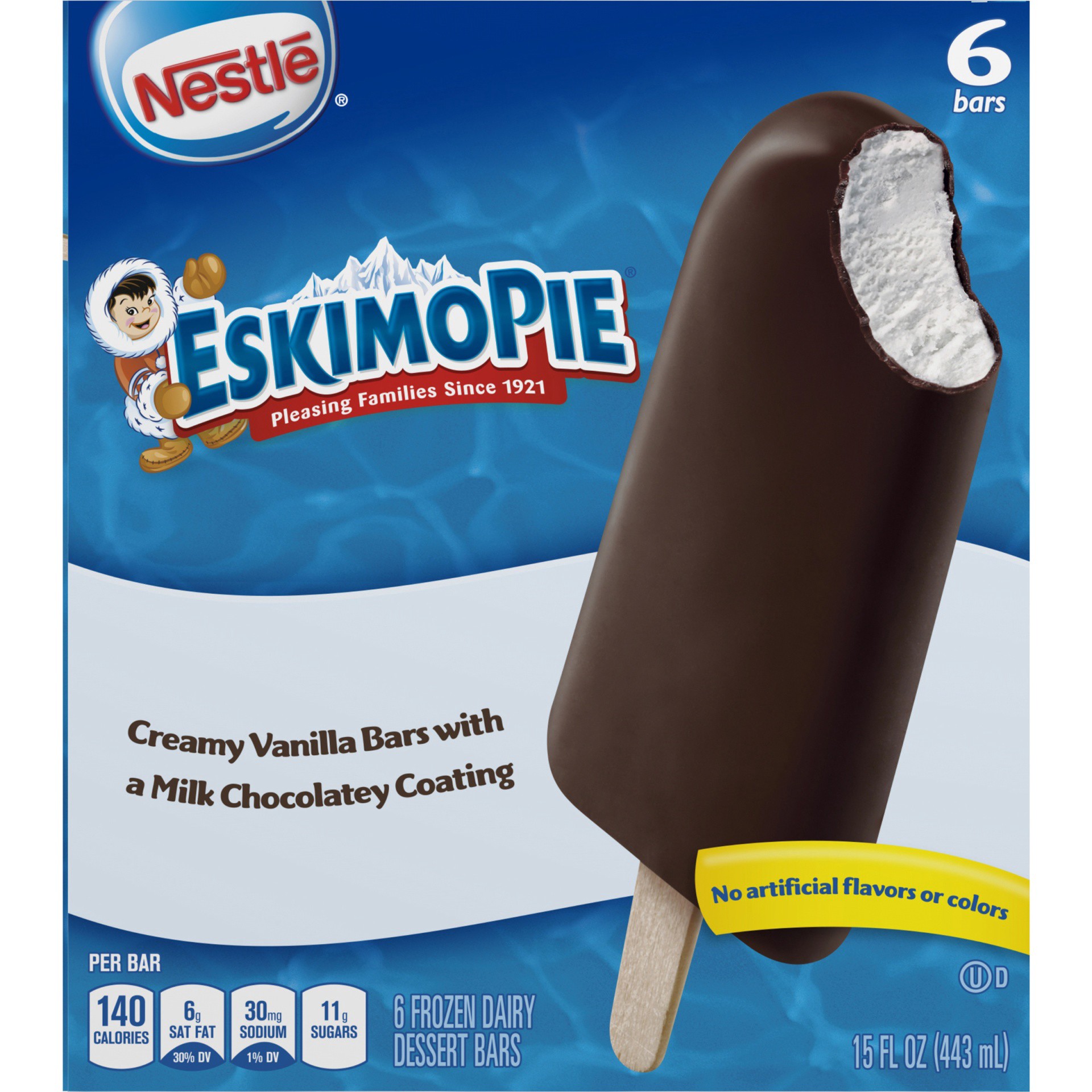 slide 5 of 6, Nestlé Eskimo Pie Milk Chocolate Ice Cream Bars, 6 ct