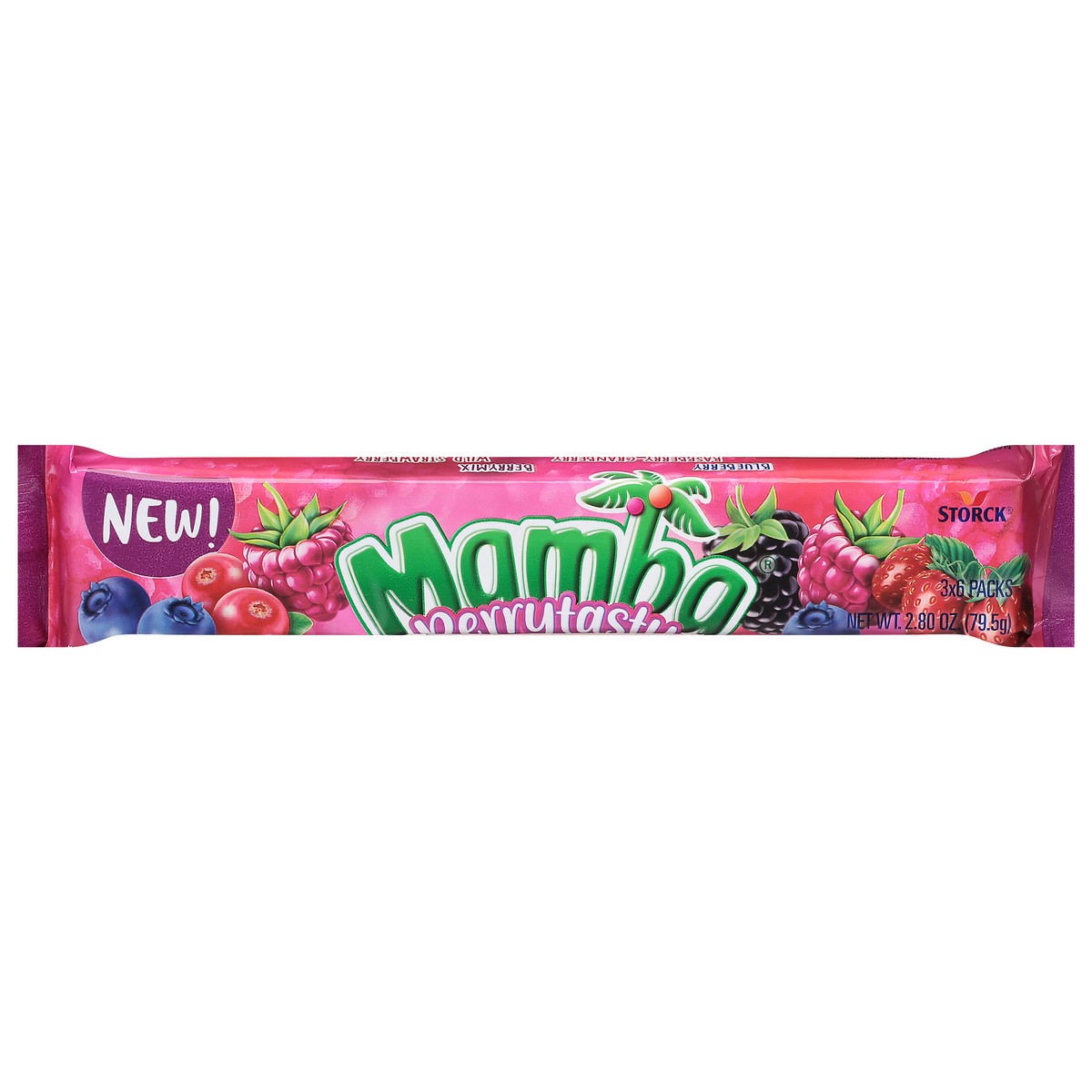 slide 1 of 9, Storck Mamba Berrytasty Fruit Chews, 2.8 oz