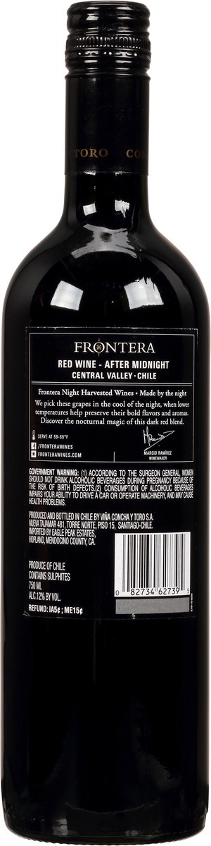 slide 6 of 12, Frontera Frontera"after Midnight" Red Blend, 750 ml