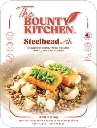 The Bounty Kitchen Steelhead with English Pea Pesto Meal, 12 oz