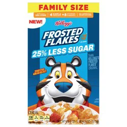 Kellogg''s Frosted Flakes 25% Less Sugar Breakfast Cereal , 20.3 oz