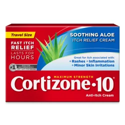 Cortizone-10 Maximum Strength Soothing Aloe Itch Relief Cream - 0.5 oz