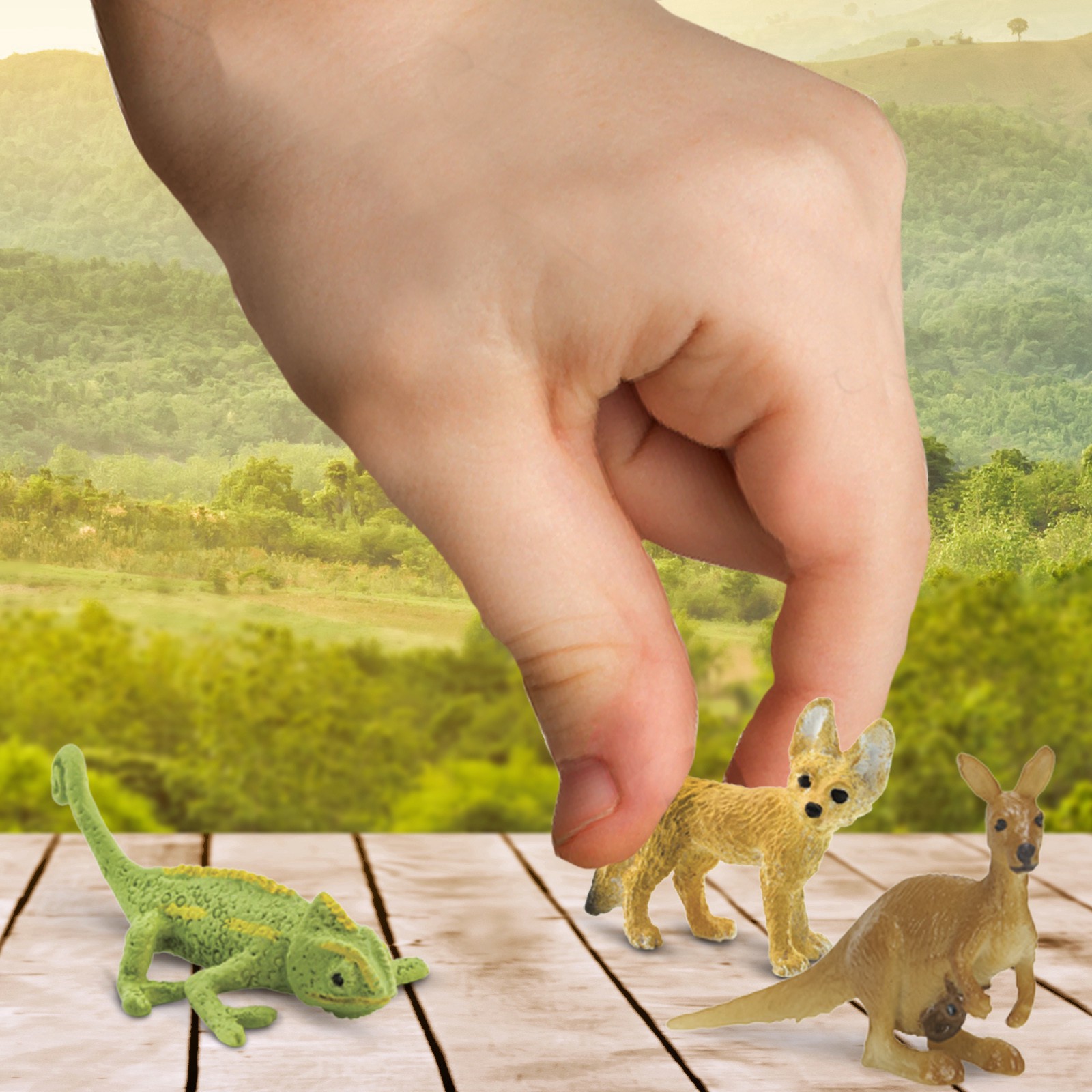 slide 4 of 5, Safari Ltd. Safari Ltd Good Luck Minis Desert Fun Pack, 4.02 in x 3.74 in x 0.39 in