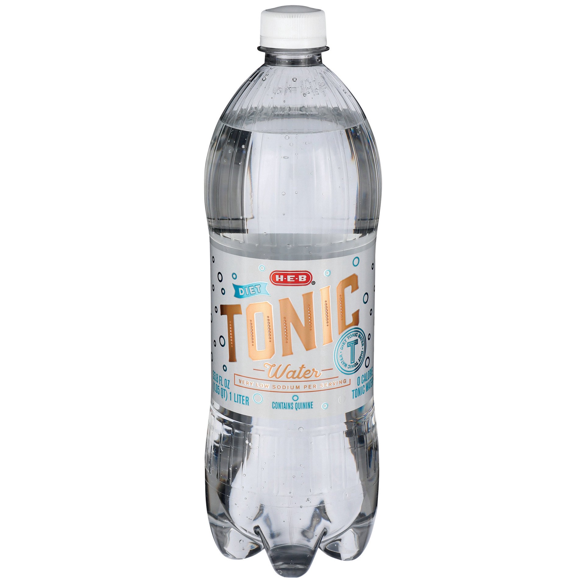 slide 1 of 1, H-E-B Diet Tonic Water - 33.8 oz, 33.8 oz