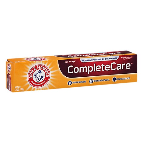 slide 1 of 1, Arm & Hammer Complete Care Toothpaste Fluoride Anticavity Fresh Mint Flavor, 6 oz