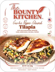 The Bounty Kitchen Garlic Pepper Glazed Tilapia Meal, 12 oz