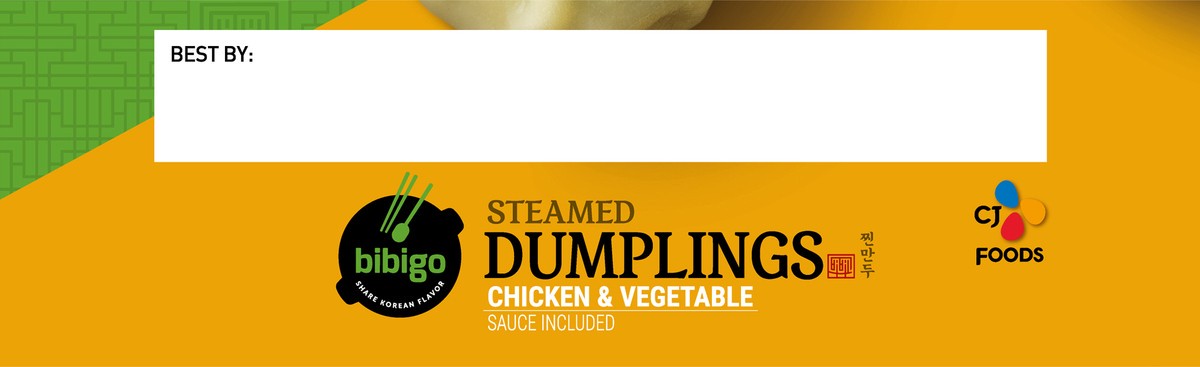 slide 3 of 13, Bibigo Chicken & Vegetable Steamed Dumplings, 6.59 oz