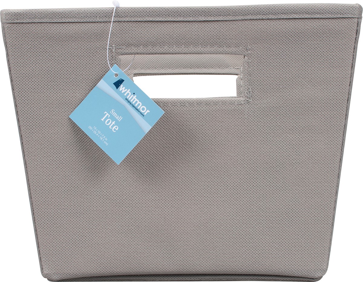 slide 5 of 9, Whitmor Gray Tote Small 1 ea, 1 ct