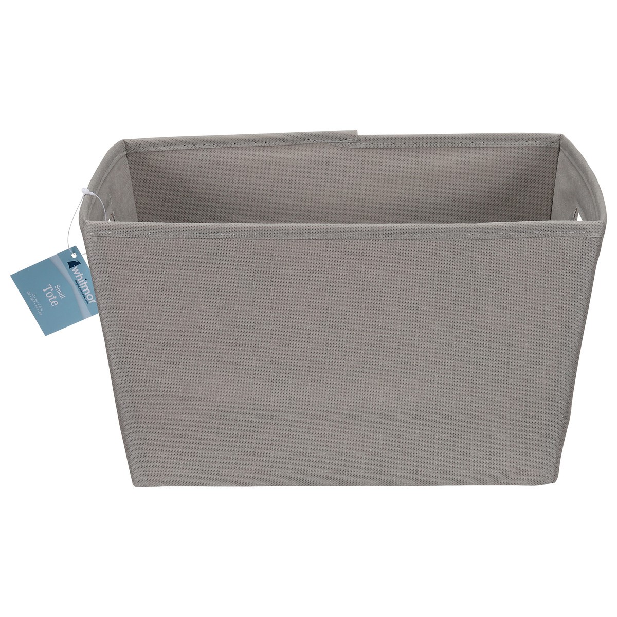 slide 1 of 9, Whitmor Gray Tote Small 1 ea, 1 ct