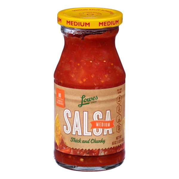 slide 1 of 1, Lowes Foods Salsa Medium Thick & Chunky, 16 oz