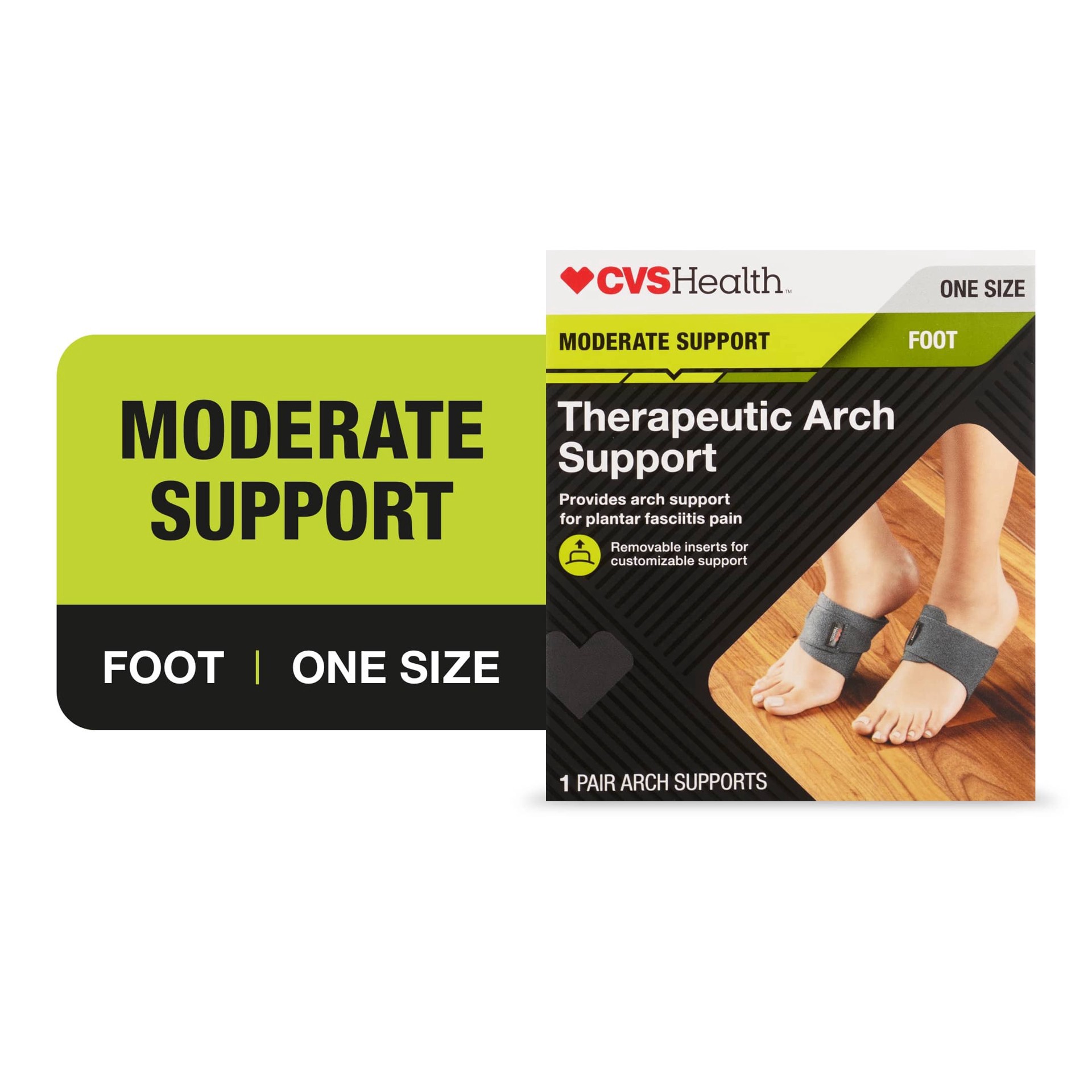 slide 1 of 1, CVS Health Therapeutic Arch Support Foot, 1 ct