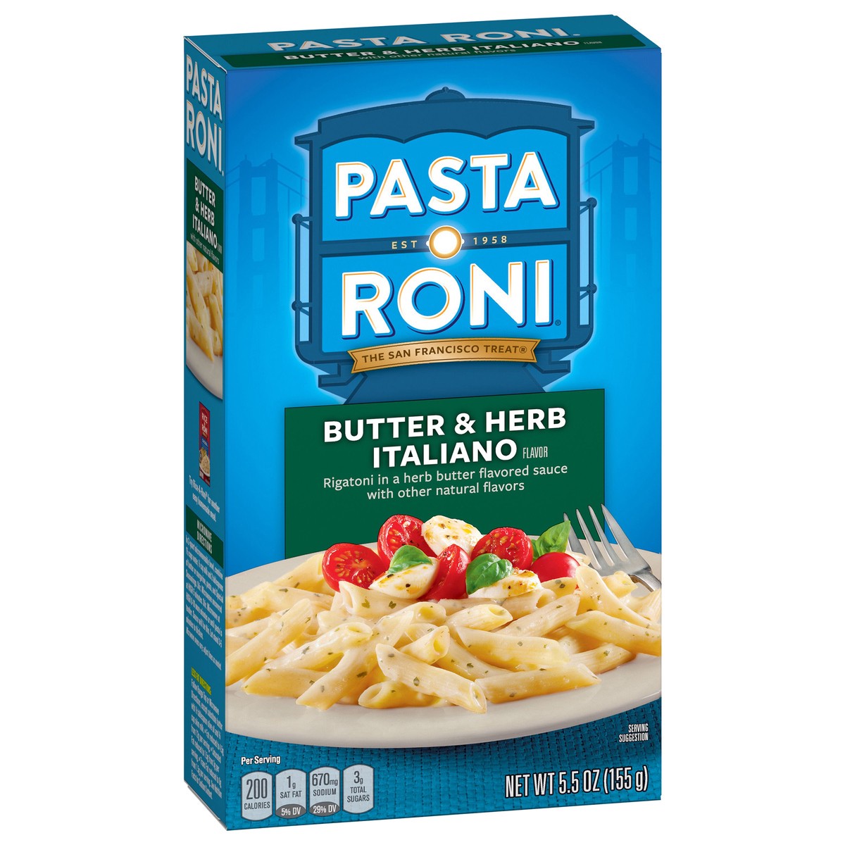 slide 2 of 6, Pasta Roni Rigatoni Butter & Herb Italiano Flavor 5.5 Oz, 5.5 oz