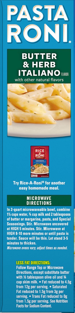slide 5 of 6, Pasta Roni Rigatoni Butter & Herb Italiano Flavor 5.5 Oz, 5.5 oz