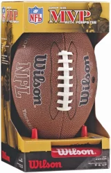 Wilson Nfl Mvp Junior Football With Pump And Tee - Brown