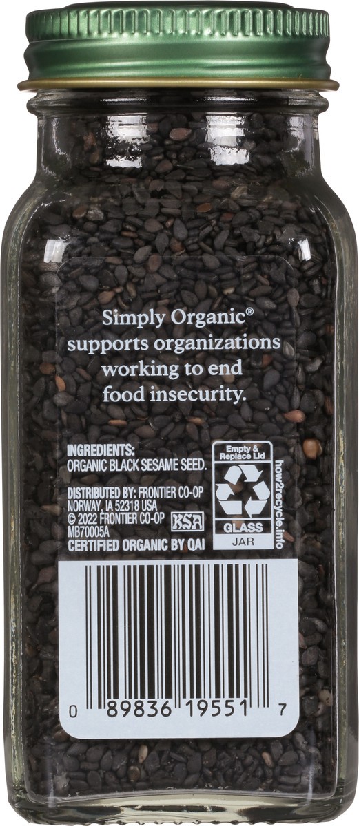 slide 4 of 9, Simply Organic Black Sesame Seed 3.28 oz, 3.28 oz