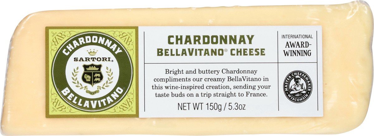 slide 11 of 13, Sartori BellaVitano Chardonnay Cheese 5.3 oz, 5.3 oz