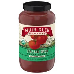 Muir Glen Italian Herb Pasta Sauce, No Sugar Added, 23.5 oz.