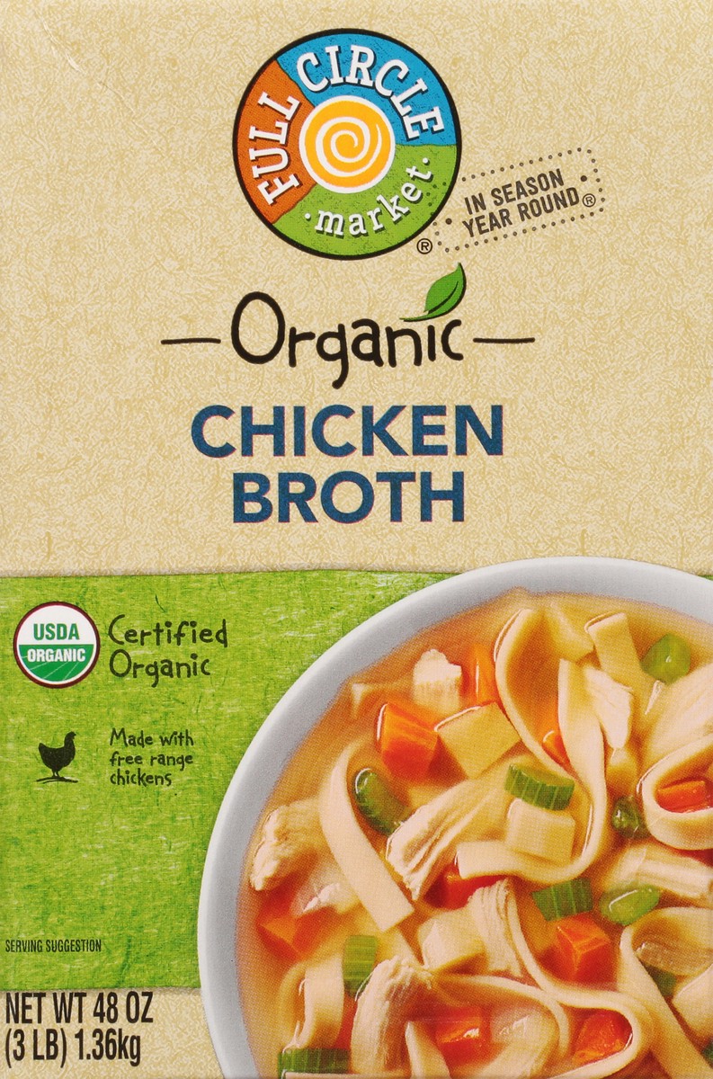 slide 6 of 9, Full Circle Market Organic Chicken Broth 48 oz, 48 oz