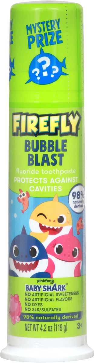 slide 8 of 11, Firefly Baby Shark Fluoride Bubble Blast Toothpaste 4.2 oz, 4.2 oz