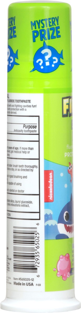 slide 3 of 11, Firefly Baby Shark Fluoride Bubble Blast Toothpaste 4.2 oz, 4.2 oz