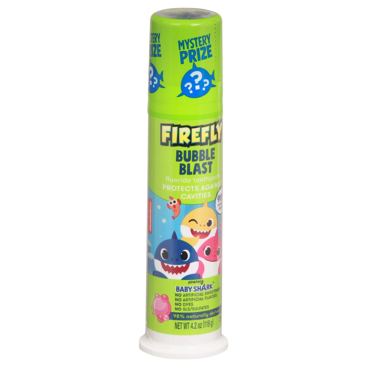 slide 6 of 11, Firefly Baby Shark Fluoride Bubble Blast Toothpaste 4.2 oz, 4.2 oz