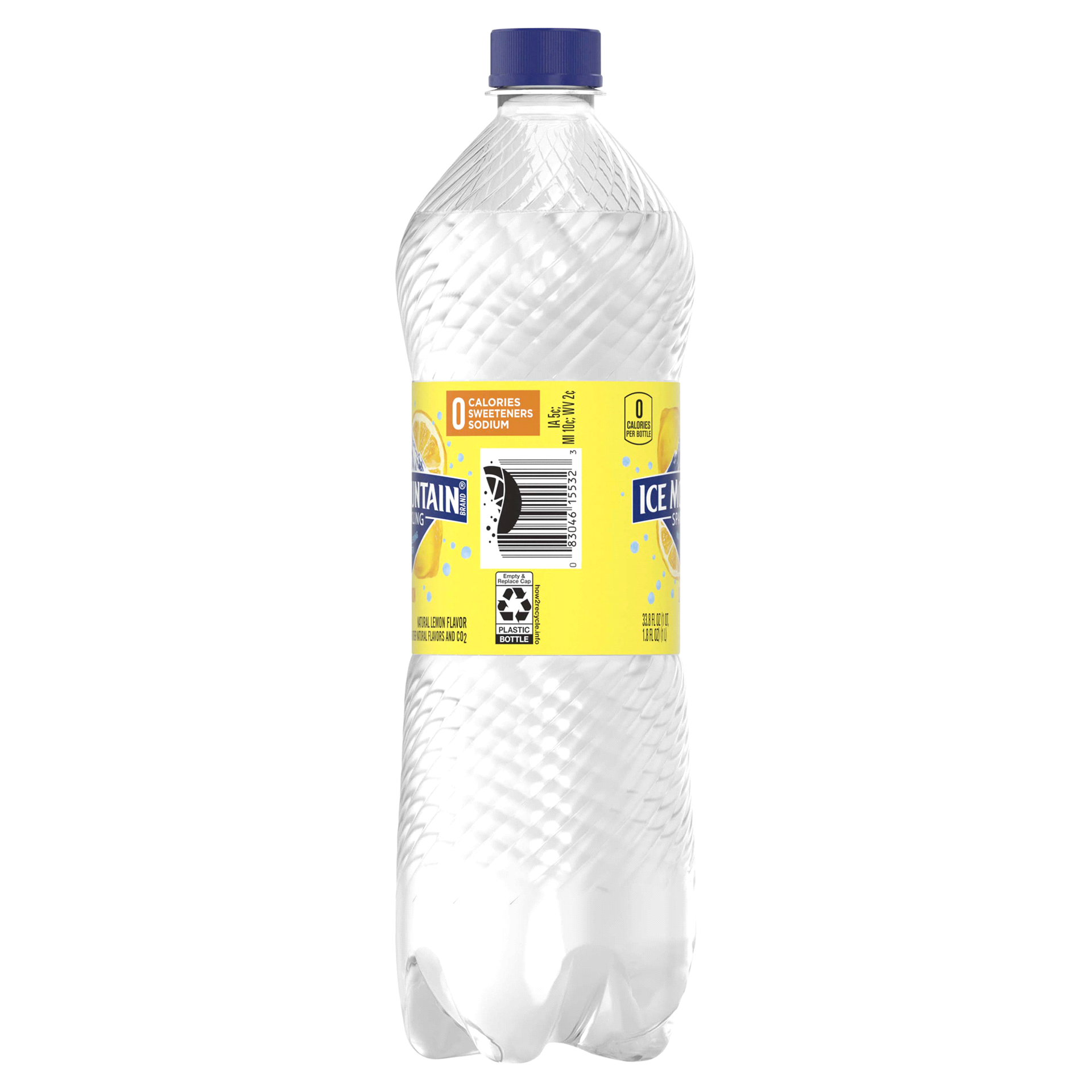 slide 5 of 13, Ice Mountain Sparkling Water, Lively Lemon, 33.8 oz. Bottle, 33.8 oz