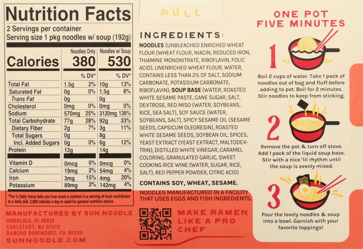 slide 3 of 13, Sun Noodle Spicy Sesame Ramen - 12.7 Oz, 12.7 oz