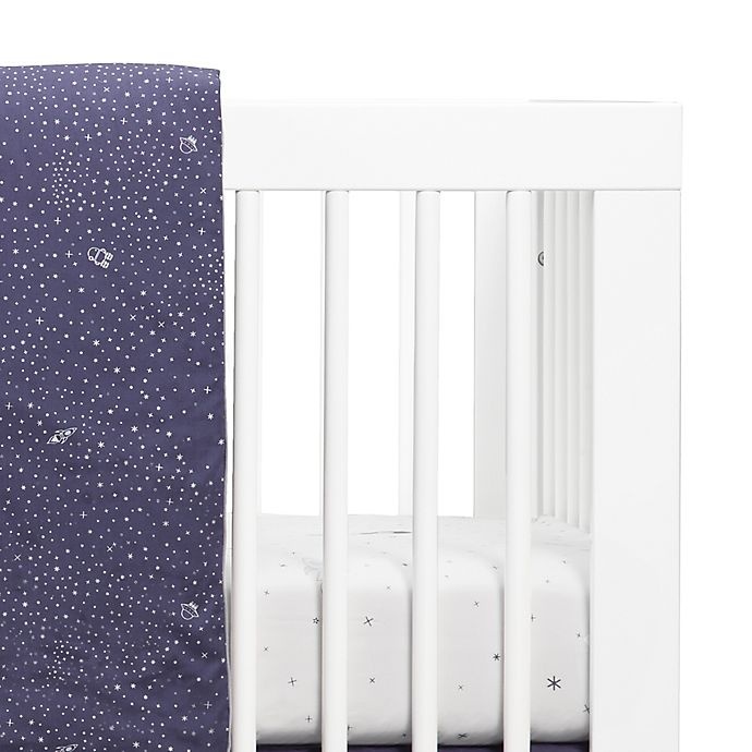 slide 3 of 4, Babyletto Galaxy Floating Robots Fitted Crib Sheet, 1 ct
