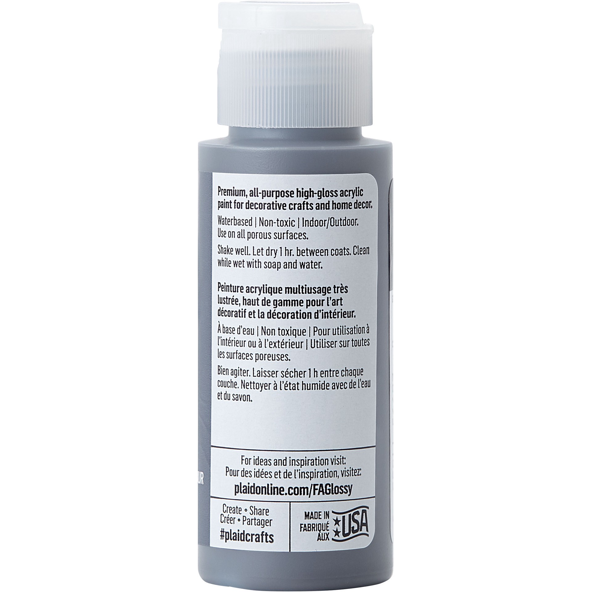 slide 6 of 6, Folkart Glossy High-Gloss Acrylic Paint, 2 fl oz