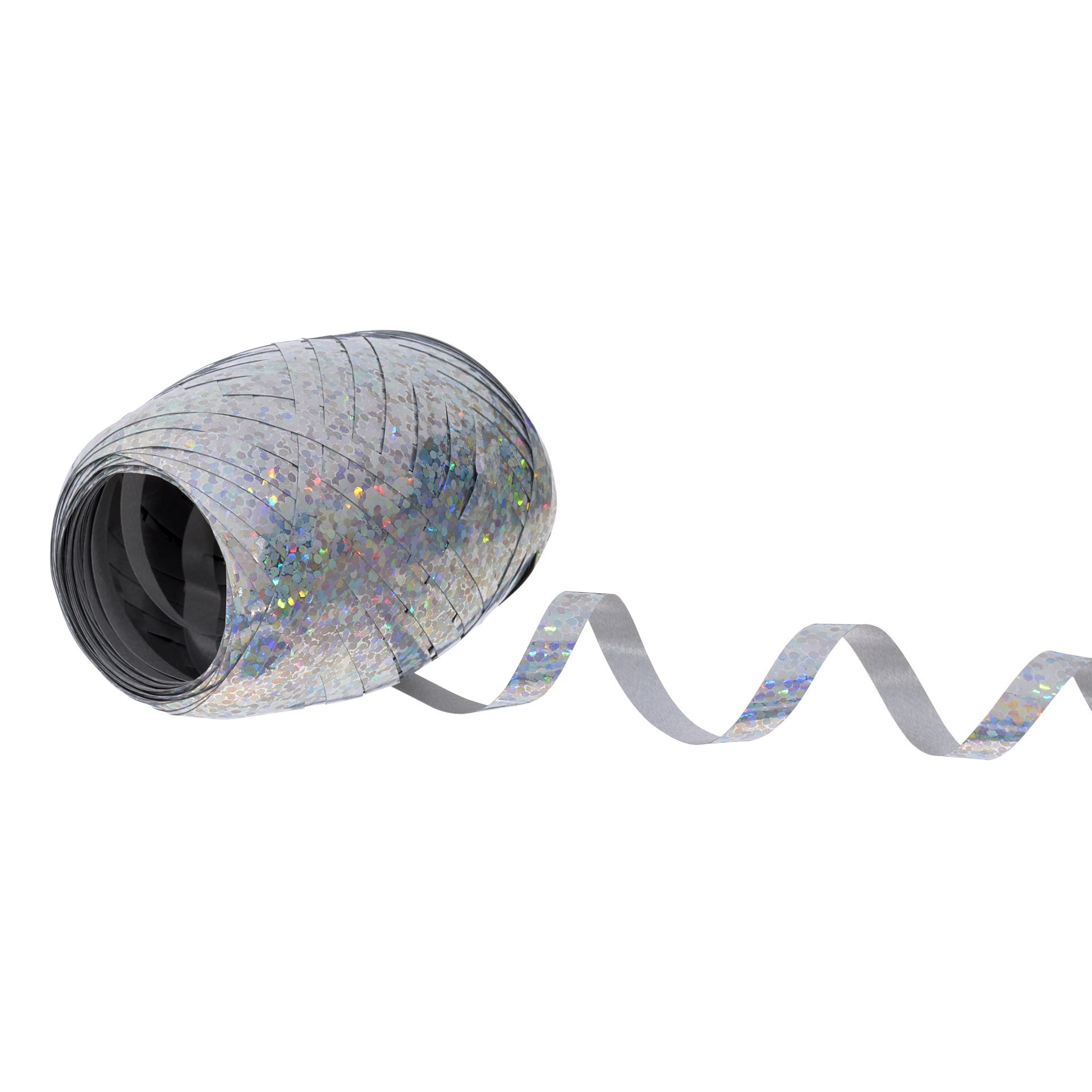 slide 4 of 4, 66ft. Holographic Silver Ribbon Keg By Celebrate It, 66 ft