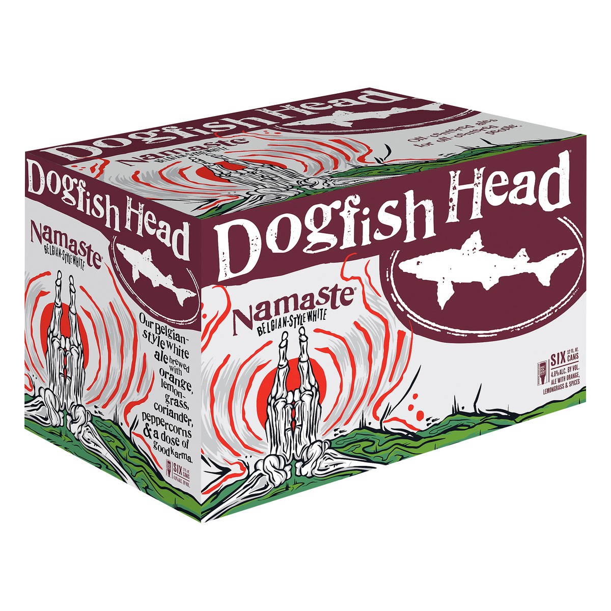 slide 2 of 10, Dogfish Head Namaste White Ale Beer (12 fl. oz. Can, 6pk.), 12 oz