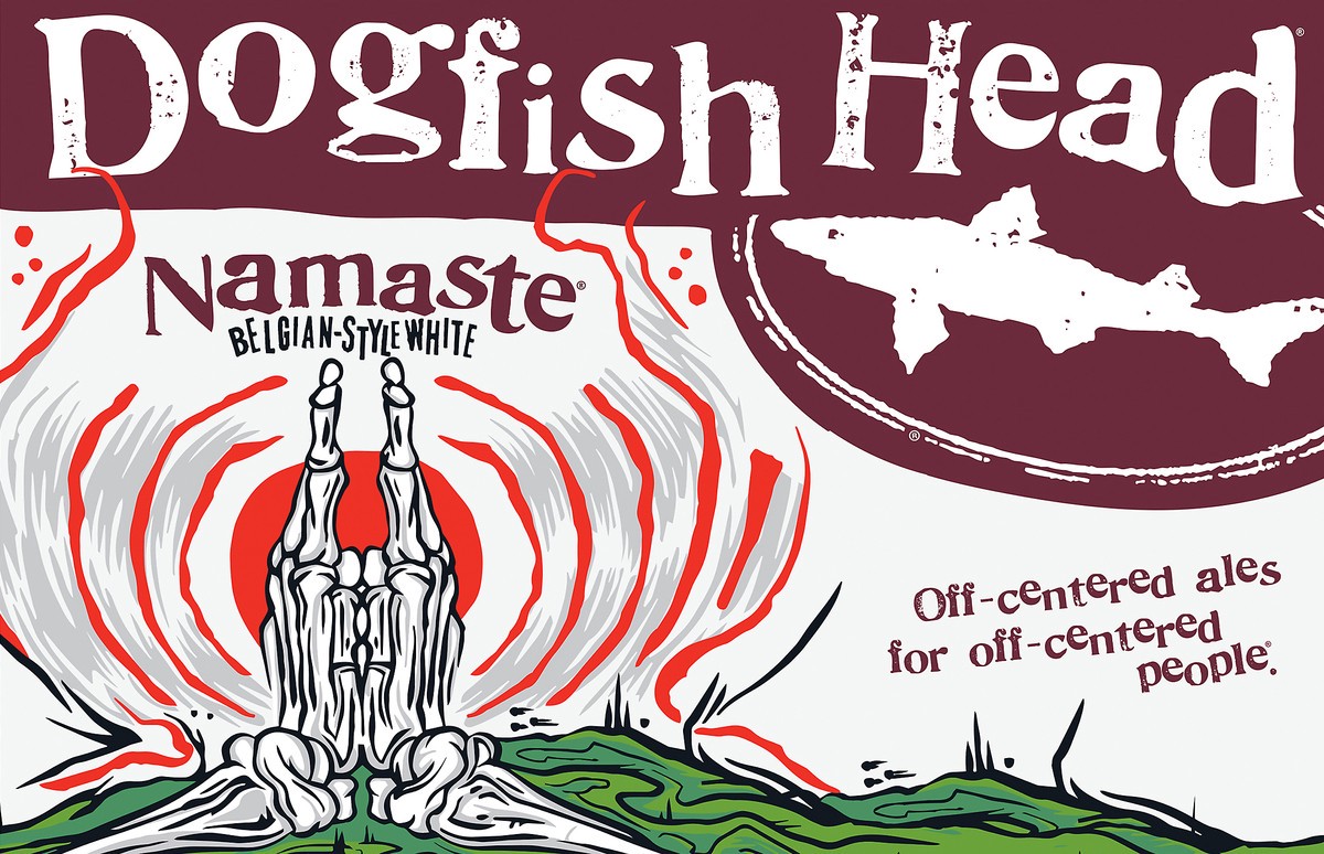 slide 7 of 10, Dogfish Head Namaste White Ale Beer (12 fl. oz. Can, 6pk.), 12 oz